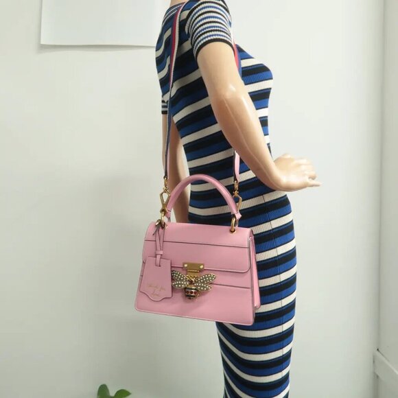 100% Authentic GUCCI Queen Margaret Multicolor Leather Satchel - Picture 12 of 12